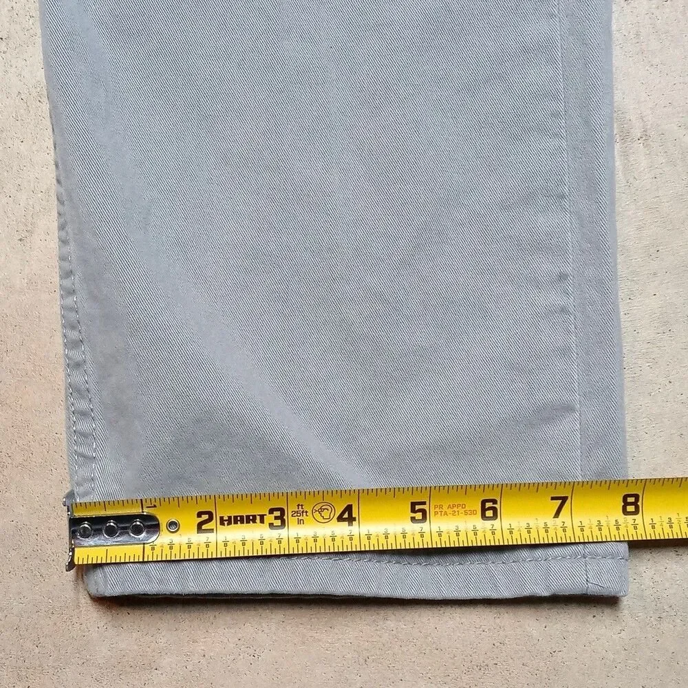 Levi's 508 Jeans Size 38x30 (Fits 37x29) Gray Denim Straight Leg White Tab